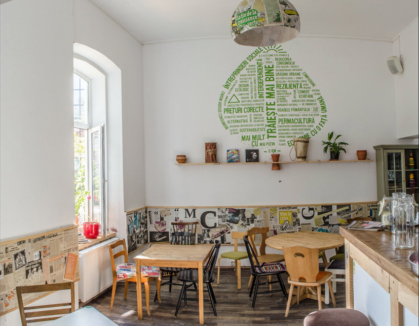 Café Cuib - vegan-vegetarisches Szenecafé in Iasi