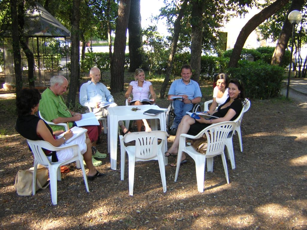 Students at the language school in Castiglioncello