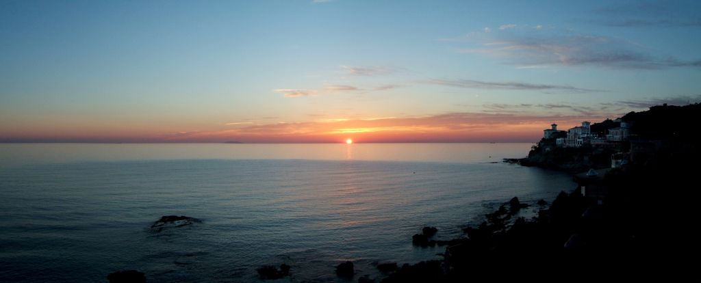 The sunset in Castiglioncello - Italian language trip