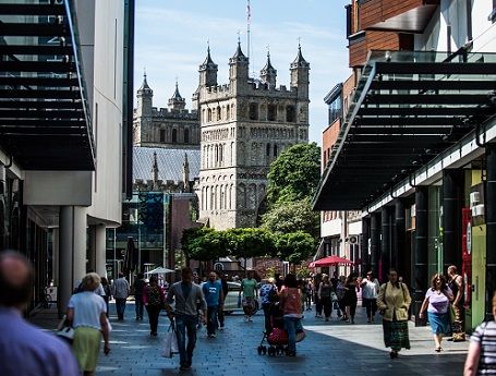 Princesshay - Exeter, Englisch lernen in England