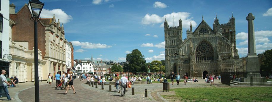 Exeter - Cathedral, Sprachreise nach England