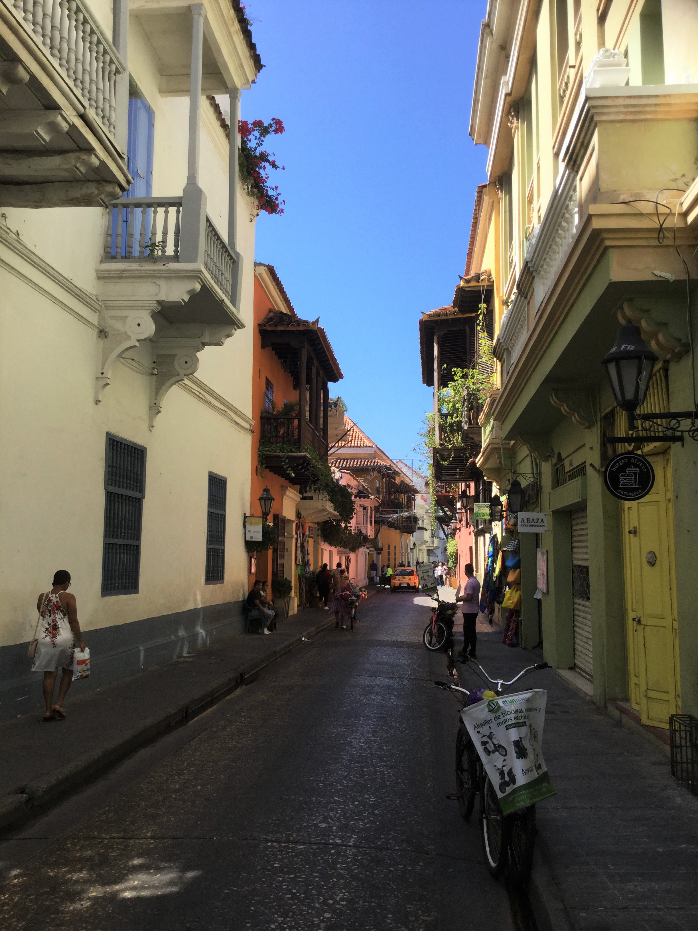 Cartagena Koloniale Altstadt der Oberen Gesellschaft mit typischen Balkonen