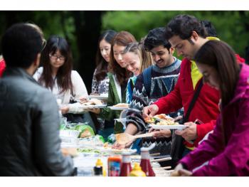 Dinner with the language school - English in Cardiff