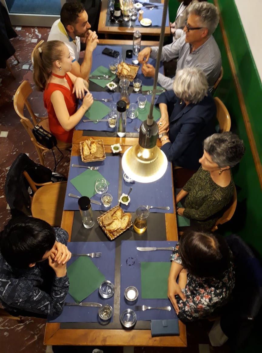 Abendessen in der Sprachschule in Genua - Italienisch lernen