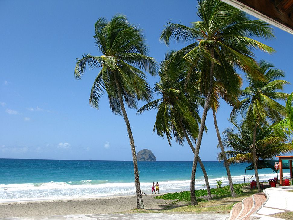 Sprachreisen auf Martinique - Beach and Diamond rock