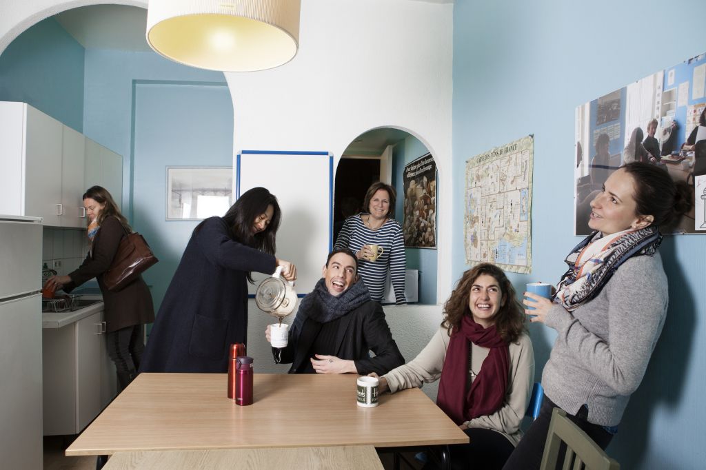 Die Küche der Schule in Paris