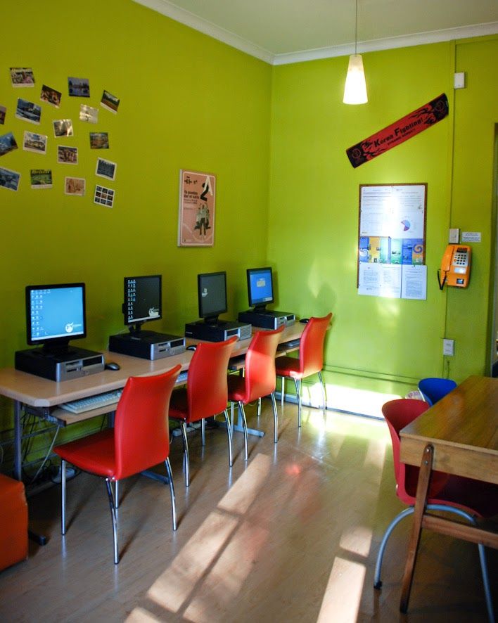 Computer room at the language school