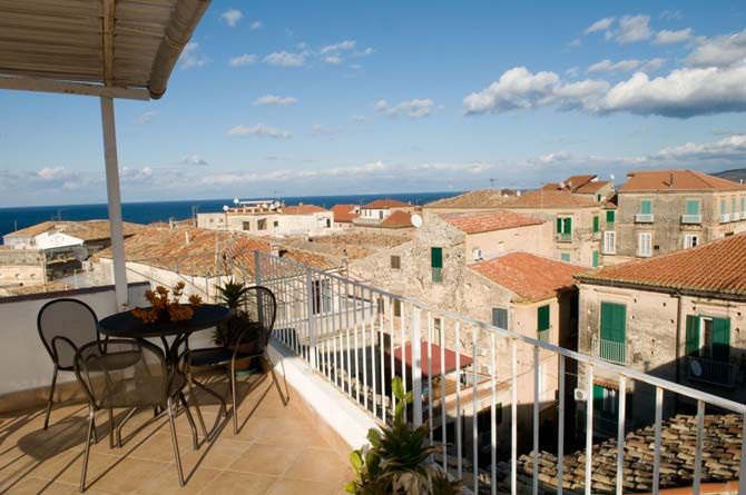 Aussischt von Balkon - Sprachreise nach Tropea