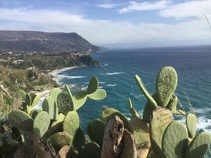 Blick auf die Küste bei Capo Vaticano