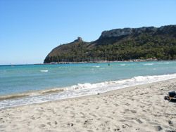 Cagliari am Strand von Poetto